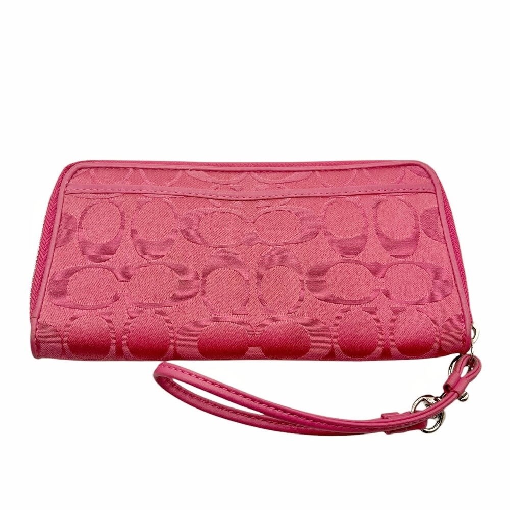 Coach Poppy Signature Pink Wallet - Picture 2 of 7